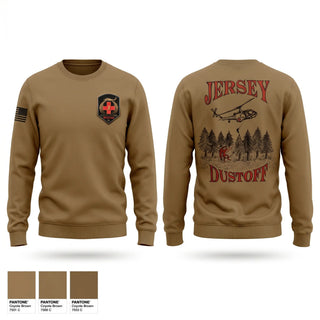 Crew Neck Sweatshirt, Jersey Dustoff, National Guard, Teamtime, Team time, sublimation, custom sports apparel, team uniforms, spirit wear, spiritwear, sports uniforms, custom shirts, team store, custom team store, fundraiser sports, apparel fundraiser