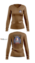 410th Contracting Support Brigade Women's Long Sleeve V-neck Shirt - 4