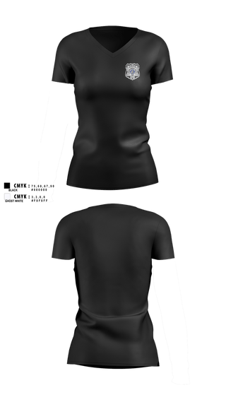Womens Short Sleeve Vneck Shirt, Shorewood Hills Police, Police, Teamtime, Team time, sublimation, custom sports apparel, team uniforms, spirit wear, spiritwear, sports uniforms, custom shirts, team store, custom team store, fundraiser sports, apparel fundraiser