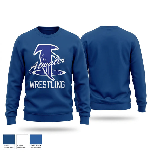 Crew Neck Sweatshirt, Atwater Falcons, Wrestling, Teamtime, Team time, sublimation, custom sports apparel, team uniforms, spirit wear, spiritwear, sports uniforms, custom shirts, team store, custom team store, fundraiser sports, apparel fundraiser