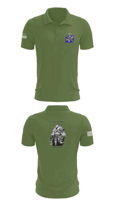 1-306th IN BN 86635313 Short Sleeve Performance Polo - 47