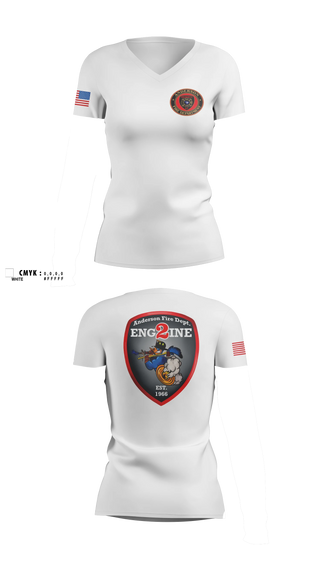 Womens Short Sleeve Vneck Shirt, Anderson City Fire, Fire Department, Teamtime, Team time, sublimation, custom sports apparel, team uniforms, spirit wear, spiritwear, sports uniforms, custom shirts, team store, custom team store, fundraiser sports, apparel fundraiser