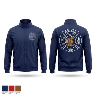 Windbreaker, Richlands fire and rescue, Fire Department, Teamtime, Team time, sublimation, custom sports apparel, team uniforms, spirit wear, spiritwear, sports uniforms, custom shirts, team store, custom team store, fundraiser sports, apparel fundraiser