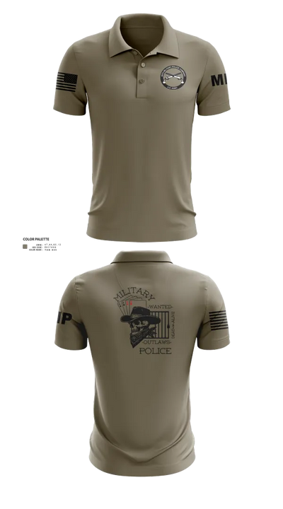 3RD PLATOON OUTLAWS Short Sleeve Performance Polo - 20