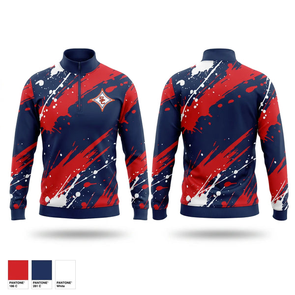 Quarter Zip Jacket, Sandy Creek High School Basketball, Women's Basketball, Teamtime, Team time, sublimation, custom sports apparel, team uniforms, spirit wear, spiritwear, sports uniforms, custom shirts, team store, custom team store, fundraiser sports, apparel fundraiser