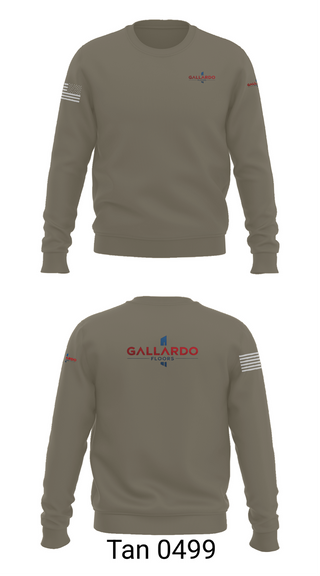 Crew Neck Sweatshirt, Gallardo Floor’s, Army, Teamtime, Team time, sublimation, custom sports apparel, team uniforms, spirit wear, spiritwear, sports uniforms, custom shirts, team store, custom team store, fundraiser sports, apparel fundraiser
