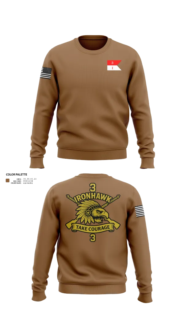 Crew Neck Sweatshirt, Comanche Squad, Army, Teamtime, Team time, sublimation, custom sports apparel, team uniforms, spirit wear, spiritwear, sports uniforms, custom shirts, team store, custom team store, fundraiser sports, apparel fundraiser