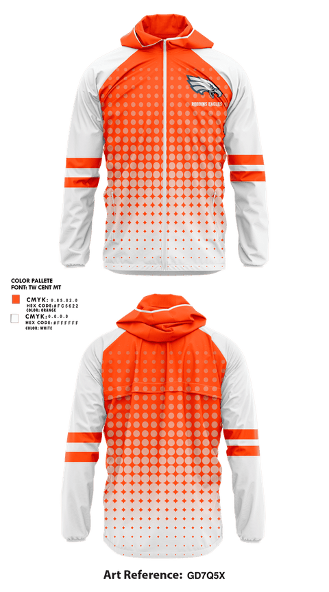 Windbreaker, Robbins Eagles, , Teamtime, Team time, sublimation, custom sports apparel, team uniforms, spirit wear, spiritwear, sports uniforms, custom shirts, team store, custom team store, fundraiser sports, apparel fundraiser