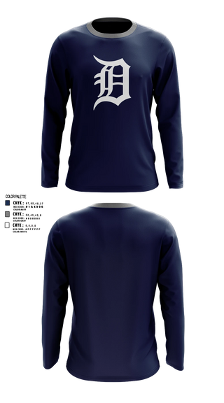 Long Sleeve Performance Shirt, Tigers, Baseball, Teamtime, Team time, sublimation, custom sports apparel, team uniforms, spirit wear, spiritwear, sports uniforms, custom shirts, team store, custom team store, fundraiser sports, apparel fundraiser