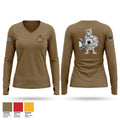 805th MP CO, 2nd Platoon 35927607 Women's Long Sleeve V-neck Shirt - 1
