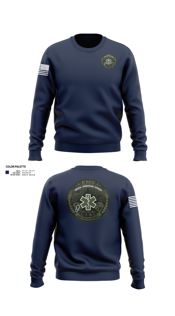 Crew Neck Sweatshirt, Northwell Special Operations, EMS/EMT, Teamtime, Team time, sublimation, custom sports apparel, team uniforms, spirit wear, spiritwear, sports uniforms, custom shirts, team store, custom team store, fundraiser sports, apparel fundraiser