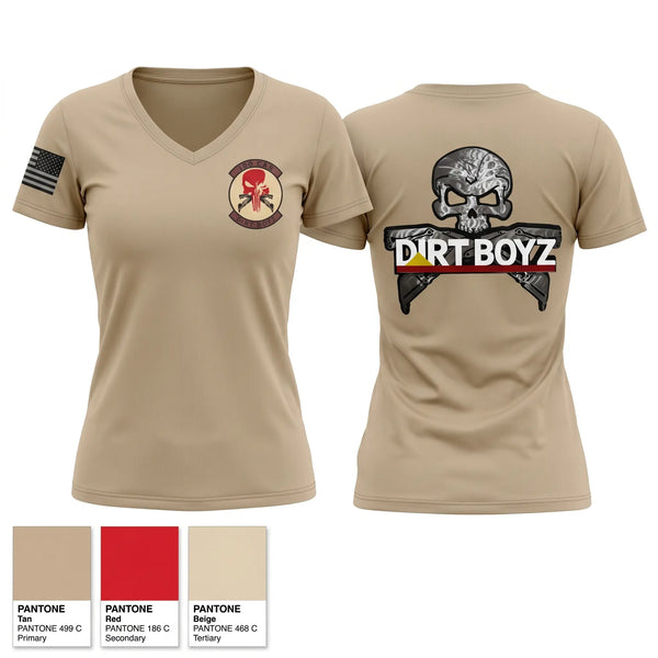 Womens Short Sleeve Vneck Shirt, Dirt Boyz, Air Force, Teamtime, Team time, sublimation, custom sports apparel, team uniforms, spirit wear, spiritwear, sports uniforms, custom shirts, team store, custom team store, fundraiser sports, apparel fundraiser
