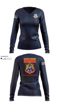 3d Combat Communications Group Women's Long Sleeve V-neck Shirt - 10