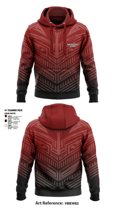 Ares Volleyball Academy 31982644 Hoodie - 1