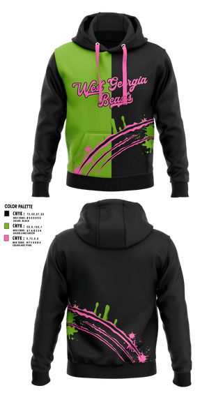 Hoodie, West Georgia BEASTS, Baseball, Teamtime, Team time, sublimation, custom sports apparel, team uniforms, spirit wear, spiritwear, sports uniforms, custom shirts, team store, custom team store, fundraiser sports, apparel fundraiser