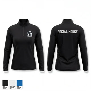 Quarter Zip Jacket, Social House, , Teamtime, Team time, sublimation, custom sports apparel, team uniforms, spirit wear, spiritwear, sports uniforms, custom shirts, team store, custom team store, fundraiser sports, apparel fundraiser
