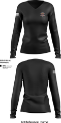 Blacksheep 80109270 Women's Long Sleeve V-neck Shirt - 100