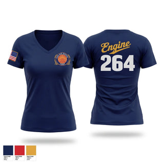 Womens Short Sleeve Vneck Shirt, The Big House, Fire Department, Teamtime, Team time, sublimation, custom sports apparel, team uniforms, spirit wear, spiritwear, sports uniforms, custom shirts, team store, custom team store, fundraiser sports, apparel fundraiser