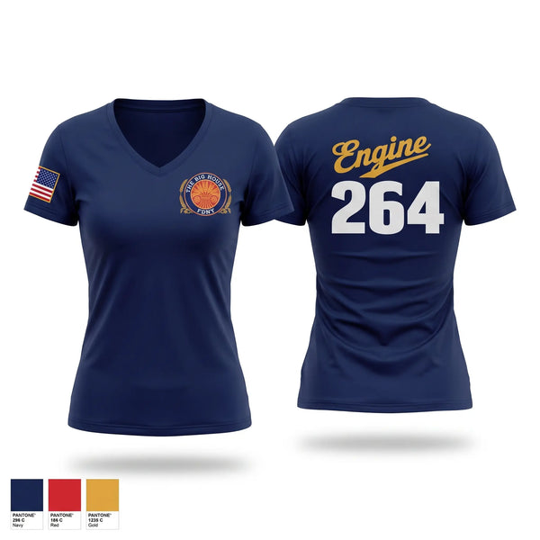 Womens Short Sleeve Vneck Shirt, The Big House, Fire Department, Teamtime, Team time, sublimation, custom sports apparel, team uniforms, spirit wear, spiritwear, sports uniforms, custom shirts, team store, custom team store, fundraiser sports, apparel fundraiser