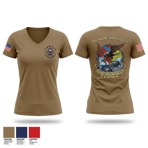 Womens Short Sleeve Vneck Shirt, MWTC FCPOA, Navy, Teamtime, Team time, sublimation, custom sports apparel, team uniforms, spirit wear, spiritwear, sports uniforms, custom shirts, team store, custom team store, fundraiser sports, apparel fundraiser