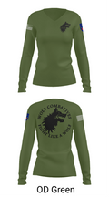 Wolf Combatives Women's Long Sleeve V-neck Shirt - 57