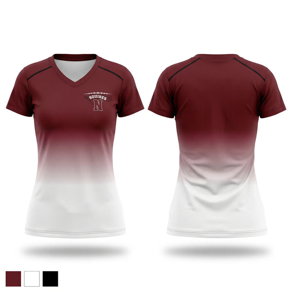Womens Short Sleeve Vneck Shirt, Squires, , Teamtime, Team time, sublimation, custom sports apparel, team uniforms, spirit wear, spiritwear, sports uniforms, custom shirts, team store, custom team store, fundraiser sports, apparel fundraiser