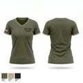 York County Park Ranger Division Women's Short Sleeve V-neck Shirt - 1