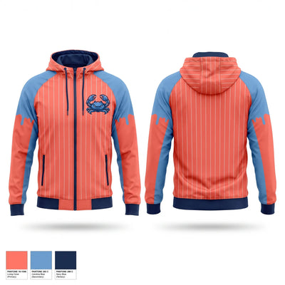 Back bay blue crabs Windbreaker - 1