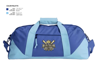 Duffle Bag, Blue collar ballers, Softball, Teamtime, Team time, sublimation, custom sports apparel, team uniforms, spirit wear, spiritwear, sports uniforms, custom shirts, team store, custom team store, fundraiser sports, apparel fundraiser