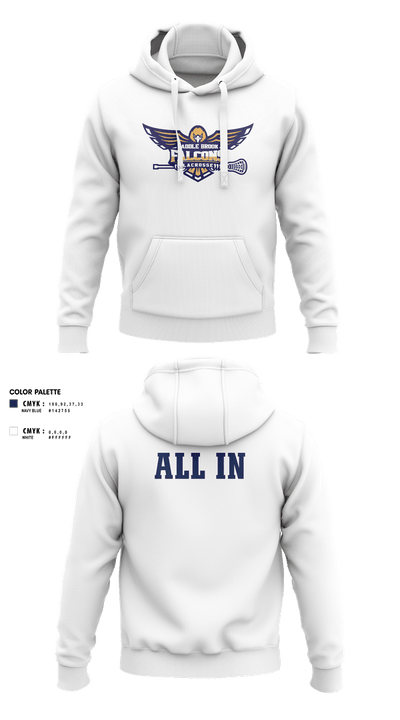 Saddle Brook Falcons Lacrosse 64067977 Hoodie - 3