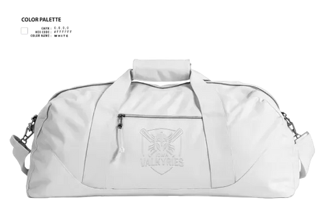 Duffle Bag, Eastern Iowa Valkyries, Softball, Teamtime, Team time, sublimation, custom sports apparel, team uniforms, spirit wear, spiritwear, sports uniforms, custom shirts, team store, custom team store, fundraiser sports, apparel fundraiser