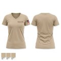 Bushton Fire Department 17761601 Women's Short Sleeve V-neck Shirt - 1