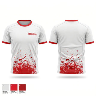 Soft Poly Tee Cotton Like Feel, Freedom, Softball, Teamtime, Team time, sublimation, custom sports apparel, team uniforms, spirit wear, spiritwear, sports uniforms, custom shirts, team store, custom team store, fundraiser sports, apparel fundraiser