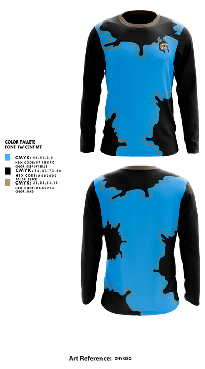 Yaquis  Long Sleeve Performance Shirt 1