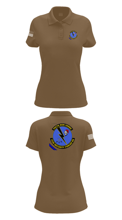 103d SECURITY FORCES SQUADRON 19845829 Women's Short Sleeve Performance Polo  - 15