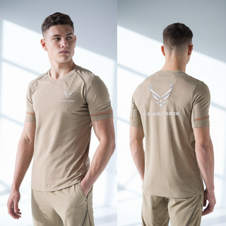 Old School Cotton Feel Shirt, USAF Volunteer, Air Force, Teamtime, Team time, sublimation, custom sports apparel, team uniforms, spirit wear, spiritwear, sports uniforms, custom shirts, team store, custom team store, fundraiser sports, apparel fundraiser