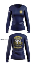 Livingston Fire District 11 23645532 Women's Long Sleeve V-neck Shirt - 4