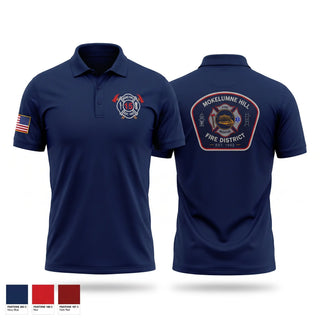 Short Sleeve Performance Polo, Mokelumne hill fire department, Fire Department, Teamtime, Team time, sublimation, custom sports apparel, team uniforms, spirit wear, spiritwear, sports uniforms, custom shirts, team store, custom team store, fundraiser sports, apparel fundraiser