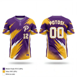 Two Button Softball Jersey, Potosi Elite, Softball, Teamtime, Team time, sublimation, custom sports apparel, team uniforms, spirit wear, spiritwear, sports uniforms, custom shirts, team store, custom team store, fundraiser sports, apparel fundraiser
