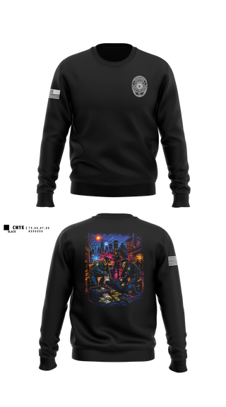 Crew Neck Sweatshirt, Shamokin City Police, Police, Teamtime, Team time, sublimation, custom sports apparel, team uniforms, spirit wear, spiritwear, sports uniforms, custom shirts, team store, custom team store, fundraiser sports, apparel fundraiser