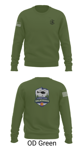 Crew Neck Sweatshirt, D Co 3-140th AVN, National Guard, Teamtime, Team time, sublimation, custom sports apparel, team uniforms, spirit wear, spiritwear, sports uniforms, custom shirts, team store, custom team store, fundraiser sports, apparel fundraiser
