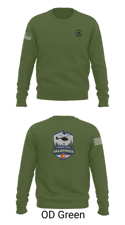 D Co 3-140th AVN 89038545 Crew Neck Sweatshirt - 43