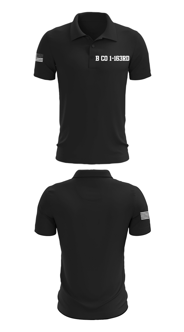 Short Sleeve Performance Polo, B Co 1-163rd, National Guard, Teamtime, Team time, sublimation, custom sports apparel, team uniforms, spirit wear, spiritwear, sports uniforms, custom shirts, team store, custom team store, fundraiser sports, apparel fundraiser