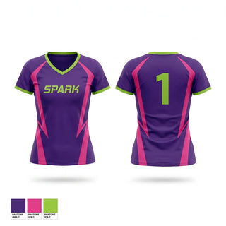 Womens Short Sleeve Vneck Shirt, Spark, Softball, Teamtime, Team time, sublimation, custom sports apparel, team uniforms, spirit wear, spiritwear, sports uniforms, custom shirts, team store, custom team store, fundraiser sports, apparel fundraiser
