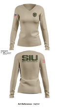 Special Investigations Unit 9541098 Women's Long Sleeve V-neck Shirt - 3