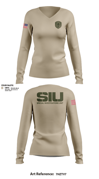 Womens Long Sleeve Vneck Shirt, Special Investigations UnitSpecial Investigations Unit, Police, Teamtime, Team time, sublimation, custom sports apparel, team uniforms, spirit wear, spiritwear, sports uniforms, custom shirts, team store, custom team store, fundraiser sports, apparel fundraiser