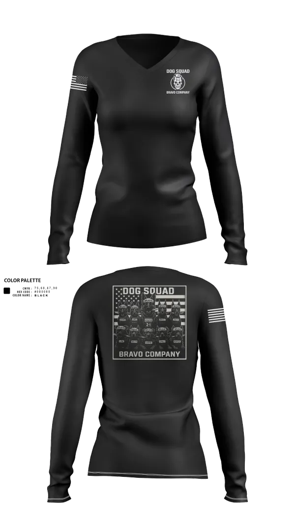 Womens Long Sleeve Vneck Shirt, , Army, Teamtime, Team time, sublimation, custom sports apparel, team uniforms, spirit wear, spiritwear, sports uniforms, custom shirts, team store, custom team store, fundraiser sports, apparel fundraiser