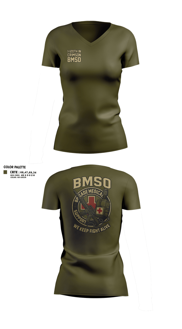 Womens Short Sleeve Vneck Shirt, 1-120th IN Crimson, National Guard, Teamtime, Team time, sublimation, custom sports apparel, team uniforms, spirit wear, spiritwear, sports uniforms, custom shirts, team store, custom team store, fundraiser sports, apparel fundraiser