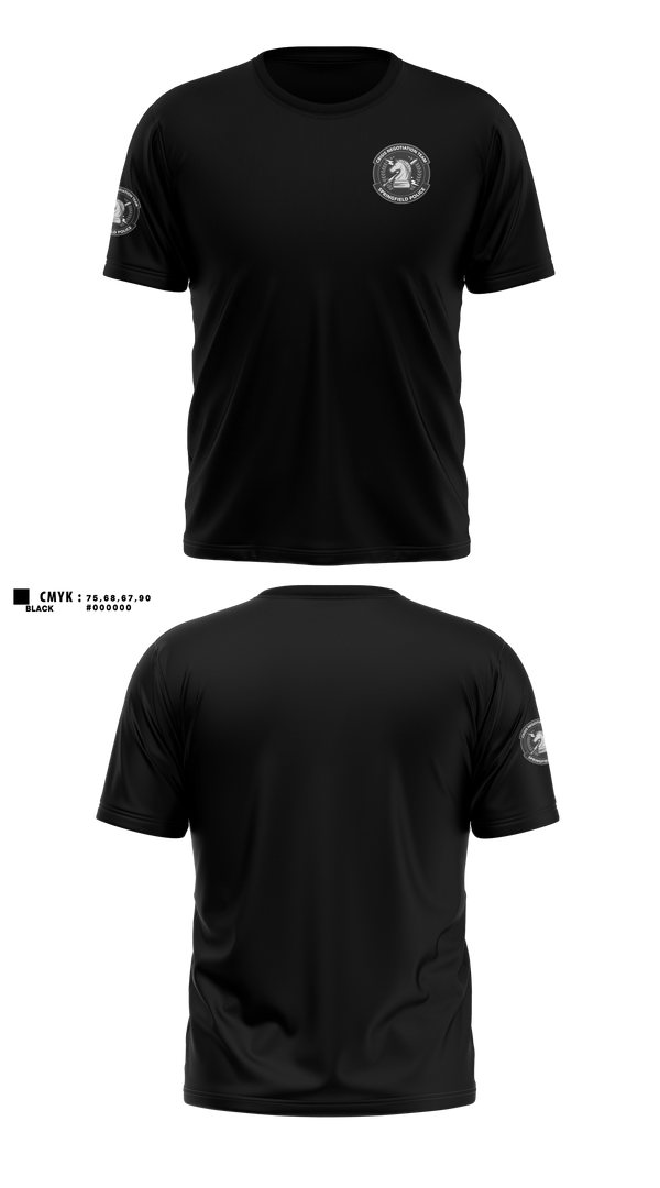 Short Sleeve Performance Shirt, Springfield CNT, Police, Teamtime, Team time, sublimation, custom sports apparel, team uniforms, spirit wear, spiritwear, sports uniforms, custom shirts, team store, custom team store, fundraiser sports, apparel fundraiser