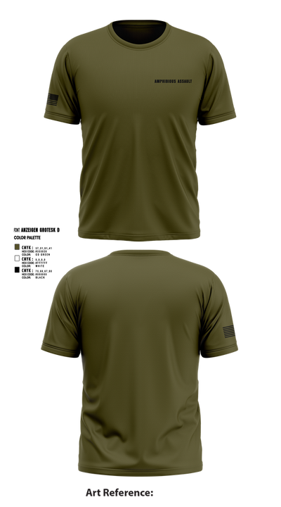 Amphibious Assault 6431865 Short Sleeve Performance Shirt - 1